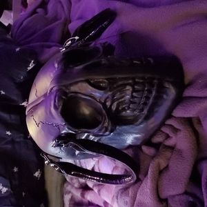 Kreepsville black skull hand bag